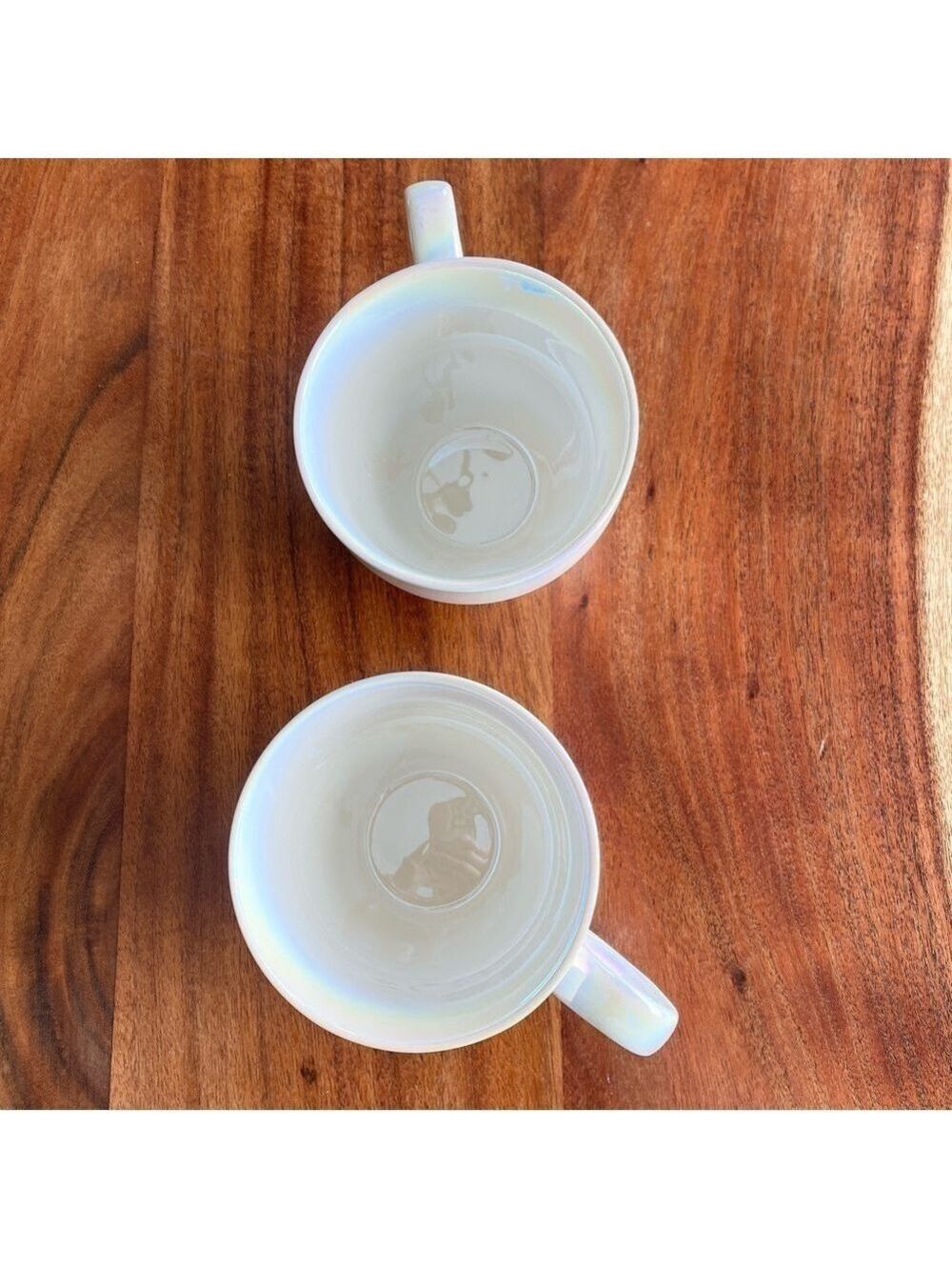 Davids Tea 2X Moonglow Iridescent Ceramic Tea Cups Mugs - Picture 5 of 7